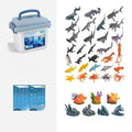 30/37Pcs Children's Ocean World Toy Set, Lifelike Marine Animal Models for Play