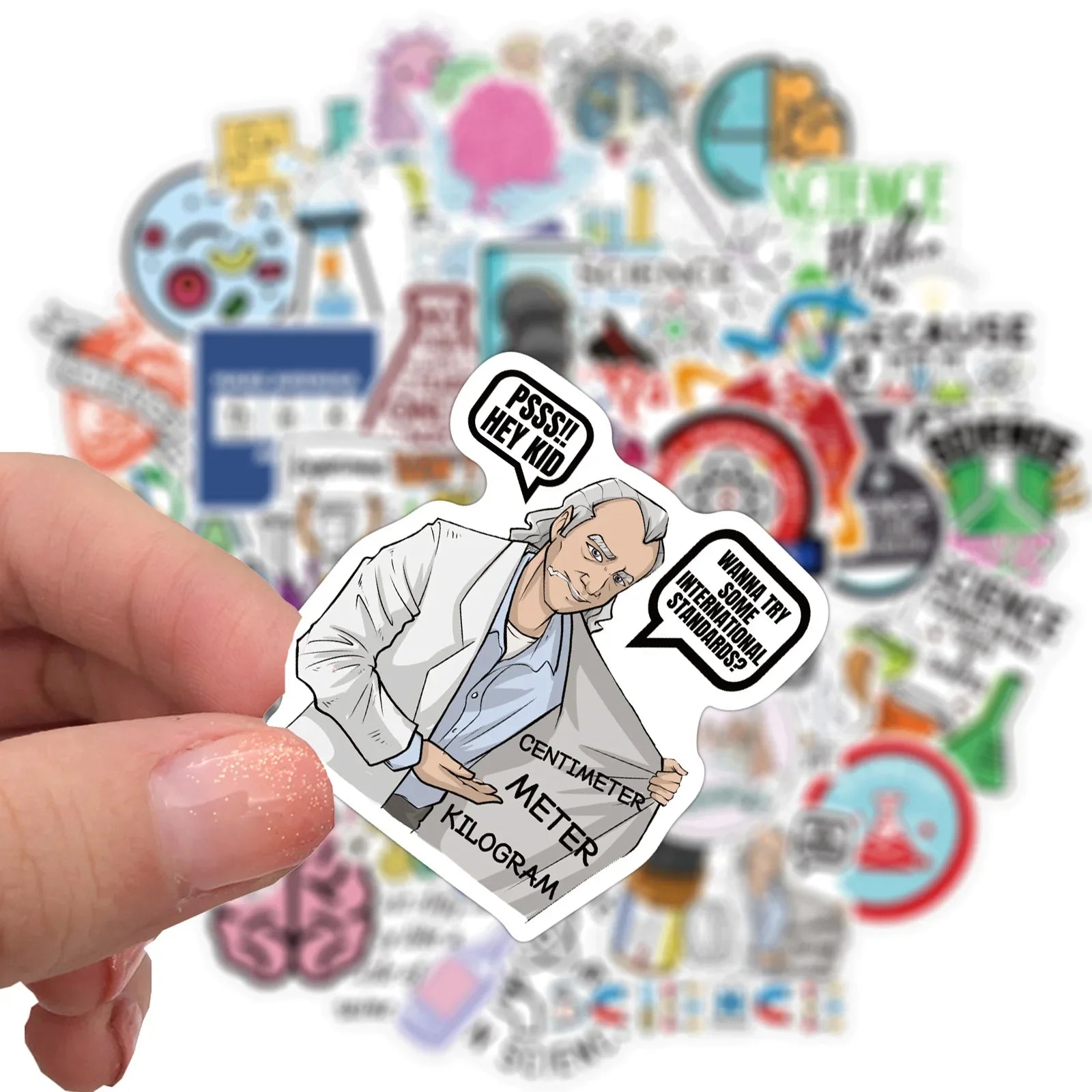 Science Stickers 50/100pcs