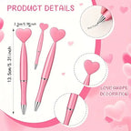 Pink Heart Cute Ballpoint Pen Set