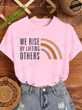 Black History Melanin Equality Shirt, Black Lives Matter T-shirt, Motivational Inspirational Tees, We Rise By Lifting Others Top