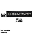 Blue Lives Matter Embroidery Patch Armband Badge Black Lives Matter Military Decorative Sewing Applique Embellishment