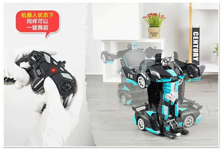 6cm RC Car Robot Transformer Remote Control Cars Toys
