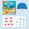 Origami ocean set, children's DIY origami craft, Marine animal origami books