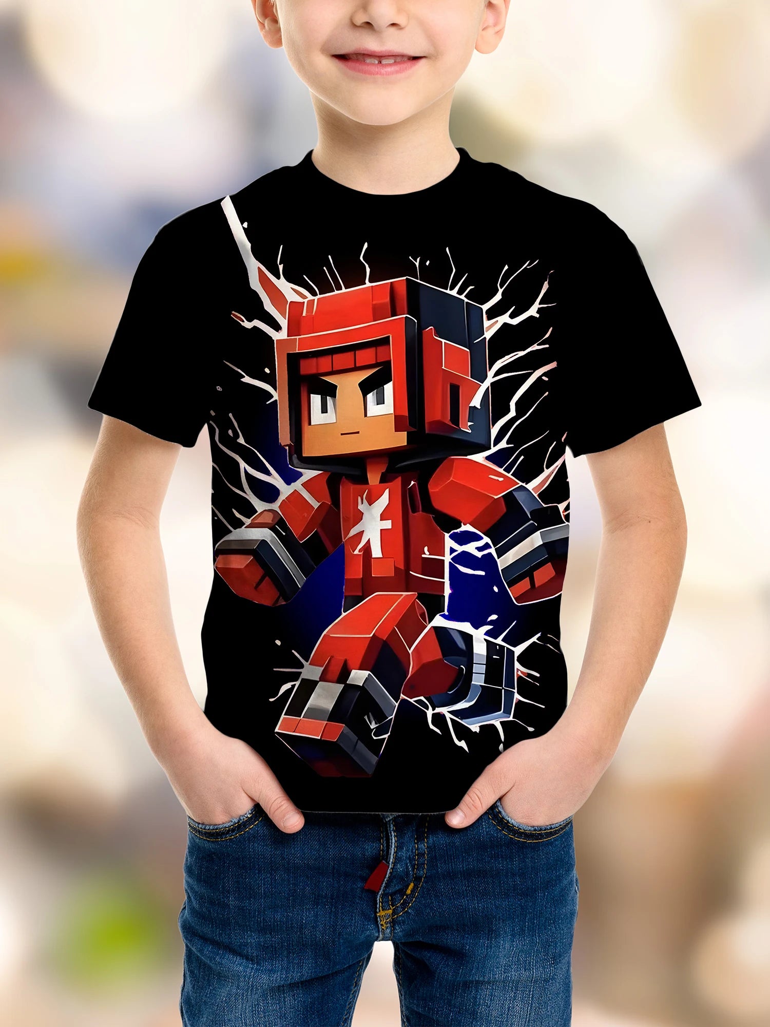 TungTungTung Sahur Bombardiro Crocodilo Meme Kids Clothes Summer Toddler Boys T-Shirt Fashion Girls Short Sleeve Tops