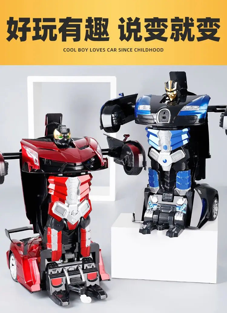 6cm RC Car Robot Transformer Remote Control Cars Toys