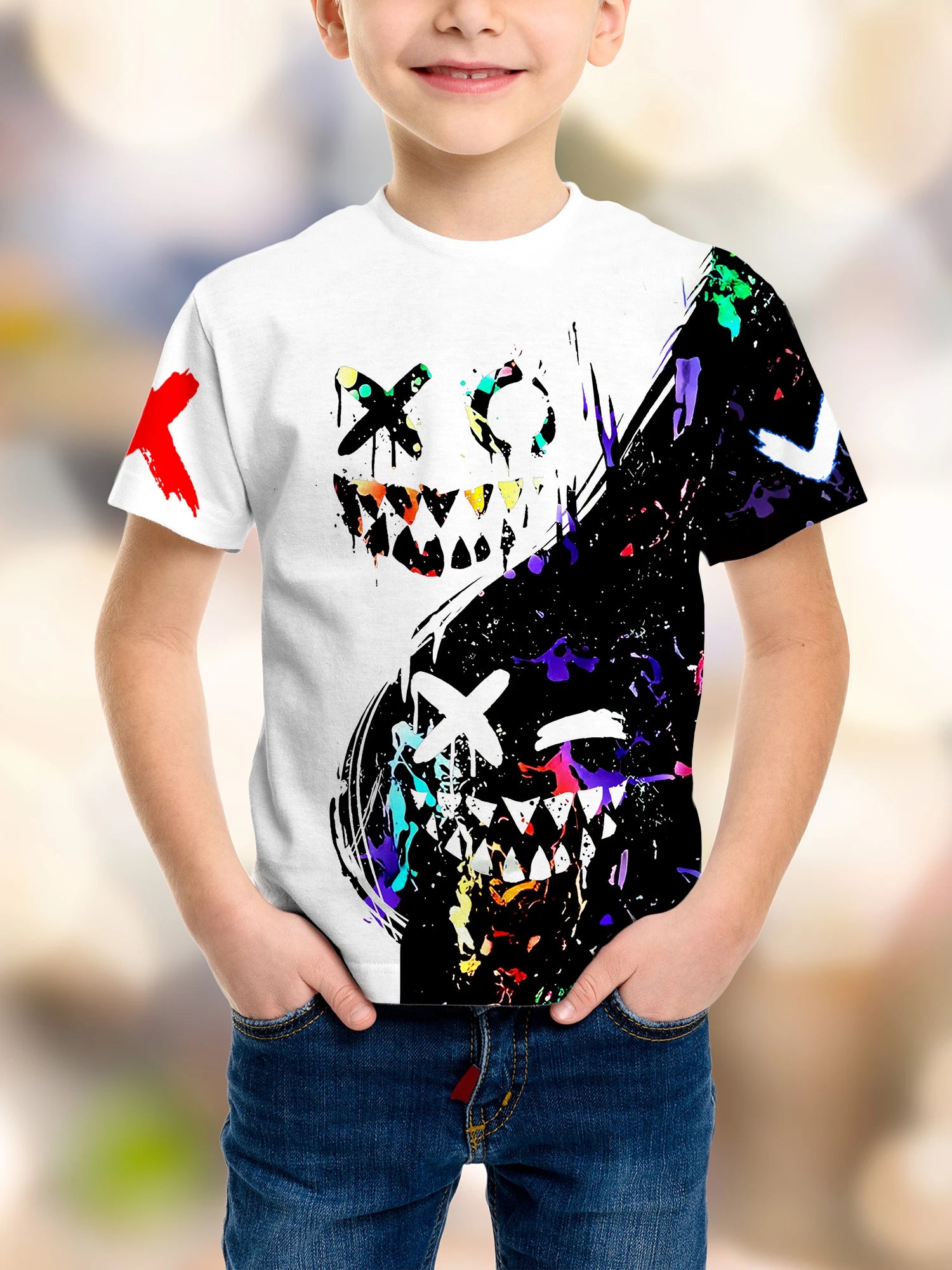 TungTungTung Sahur Bombardiro Crocodilo Meme Kids Clothes Summer Toddler Boys T-Shirt Fashion Girls Short Sleeve Tops