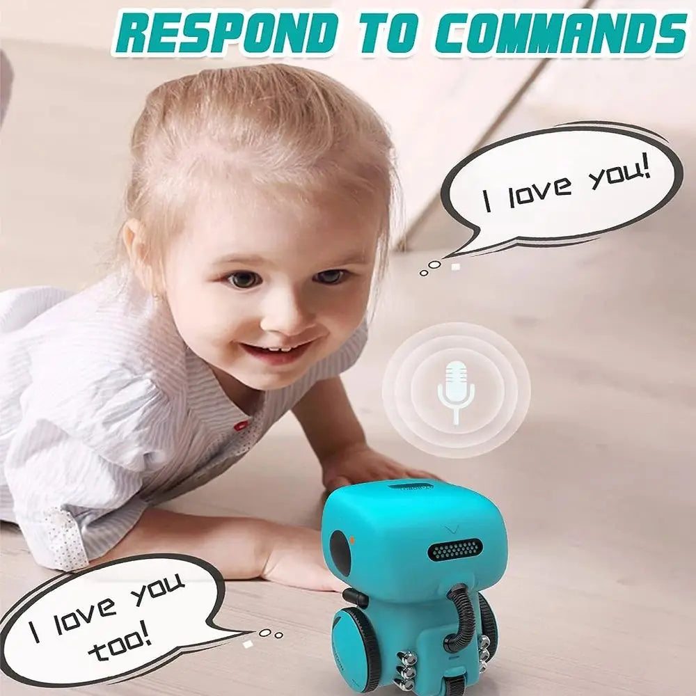 Toy Robot Intelligent Multilingual Voice & Touch control Interactive Educational