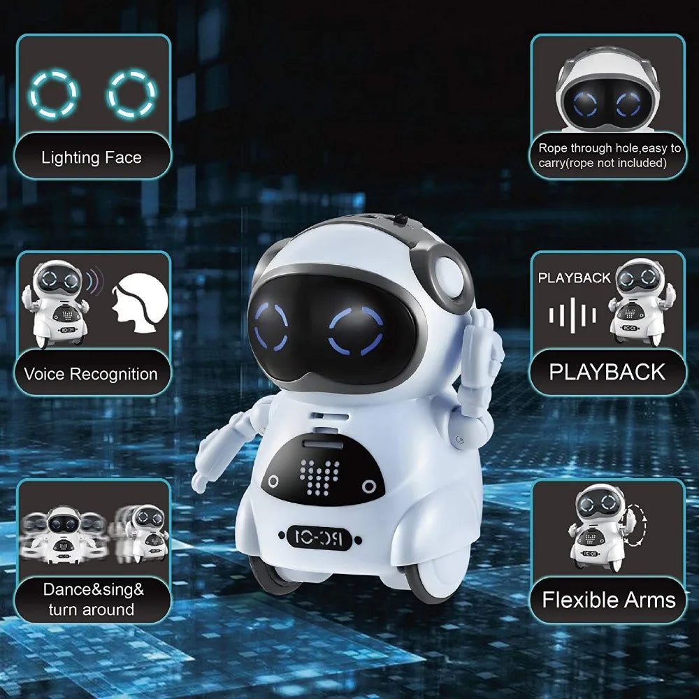 Interactive Voice Recognition Singing And Dancing Mini Smart Robot Toy