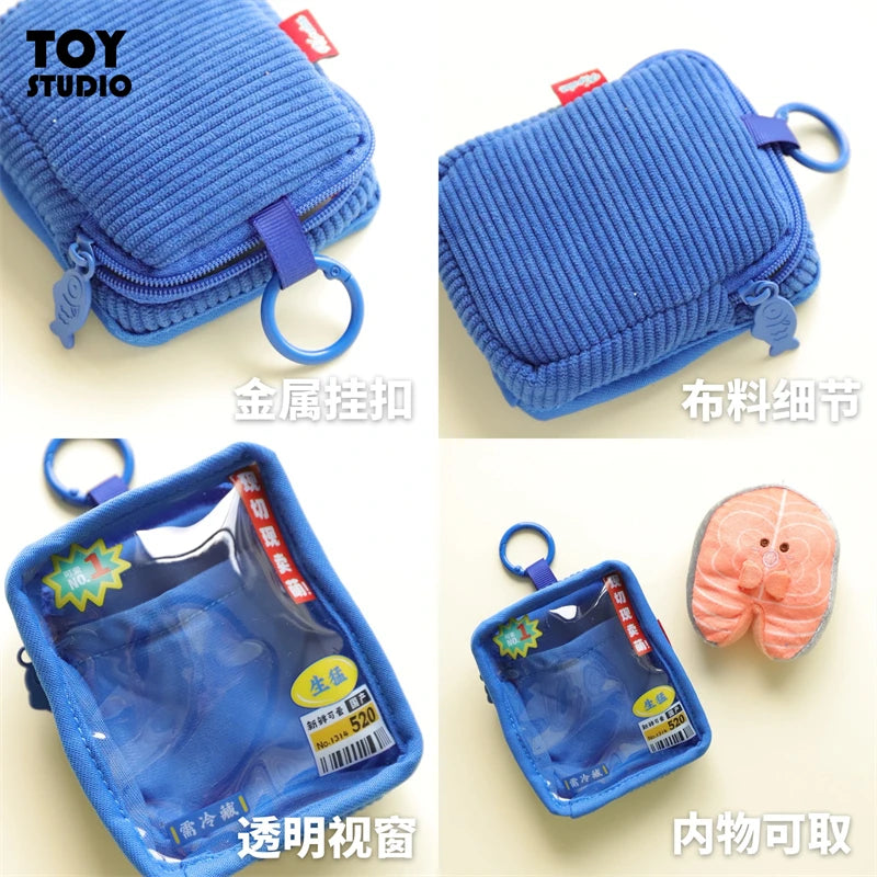 Cute Plush Seafood Keychain Collectible Wallet