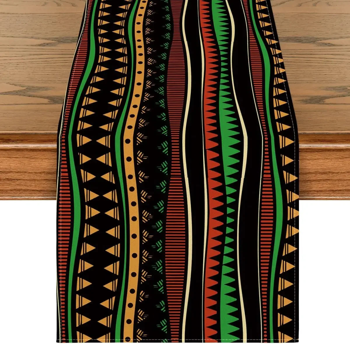 Black History Month Traditional African Tribal Linen Table Runner Kitchen Dining Table Runner Party Decor