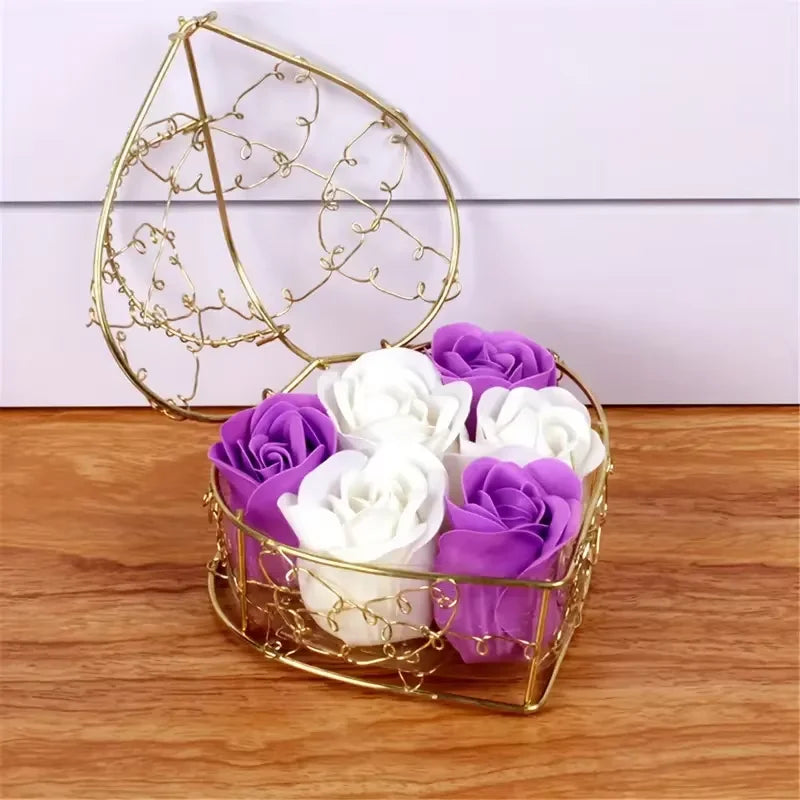 Faux Rose Decorative Box