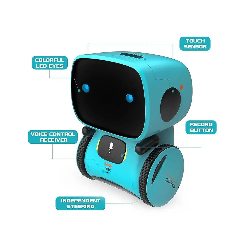 Toy Robot Intelligent Multilingual Voice & Touch control Interactive Educational