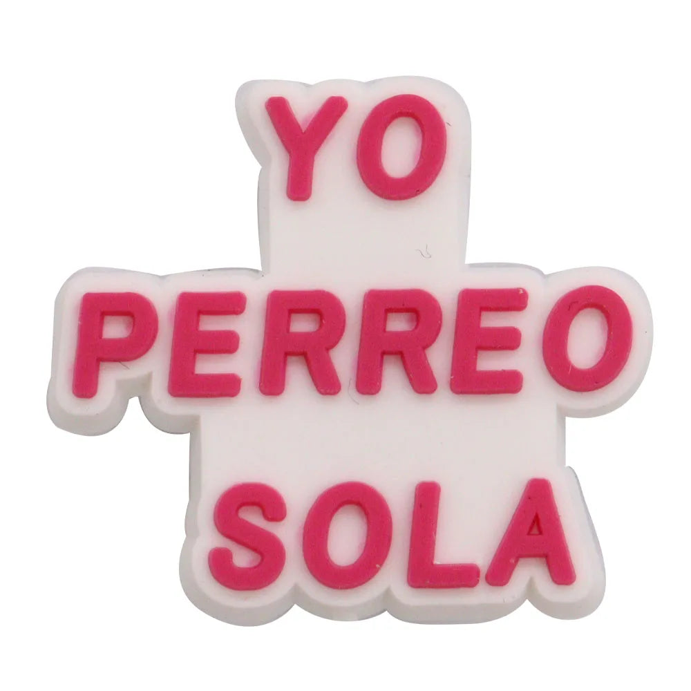 New Arrival 1-24Pcs PVC Black History Month Heart DIY Crocs Shoes Charms Jibbits