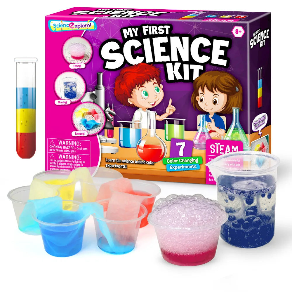 Science Experiment Kit Magic Science/Bouncy Ball/Soap/Disgusting Gross Slime  STEM TOYS for Kids Funny Science Explore Gifts