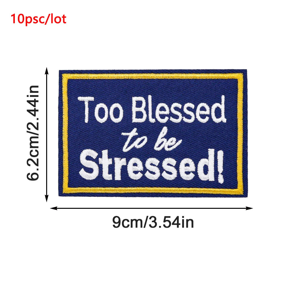 10Pcs/Lot Black History Embroidery Patch Iron-On Patches For Clothing