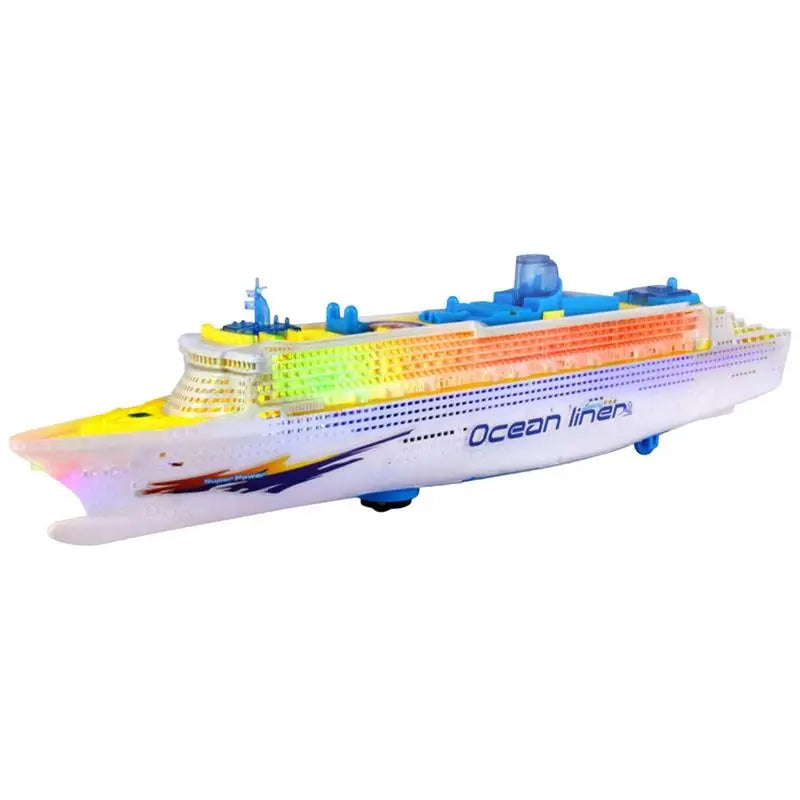 Cruise Ship Toy Ocean Liner Electric Ship Toy With Flashing Light And Sound