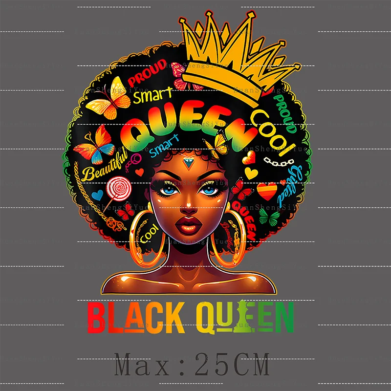 Black History Ironing Patch Clothes Jacket Heat Transfer Sticker