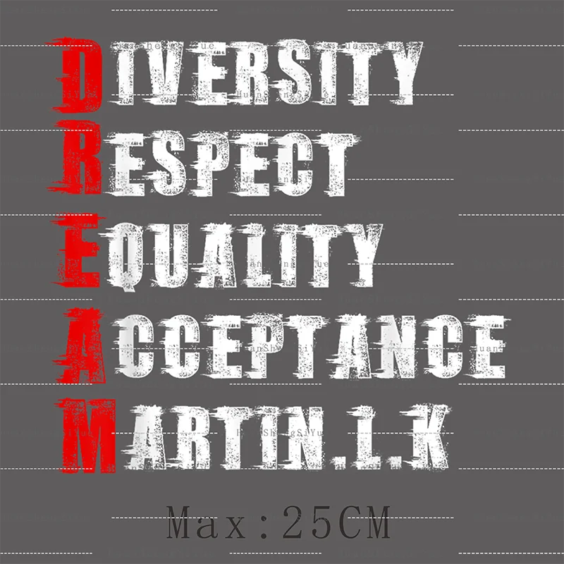 Black History Ironing Patch Clothes Jacket Heat Transfer Sticker