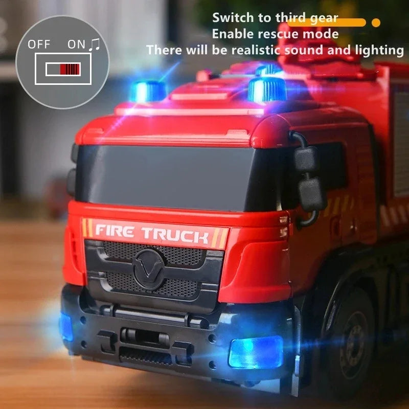 RC Firetruck Robot Transformer 2.4G Remote Control with Light Sound