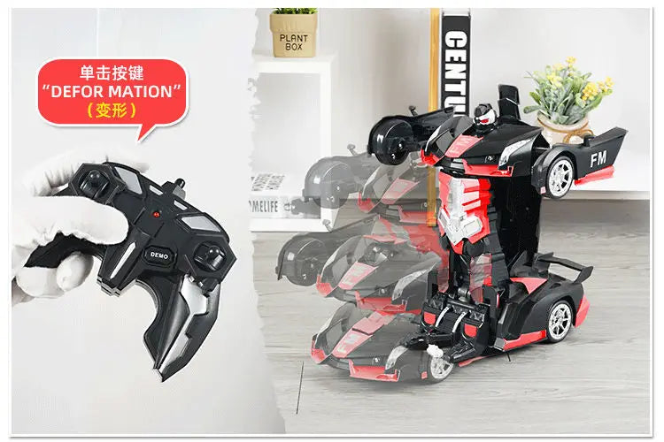 6cm RC Car Robot Transformer Remote Control Cars Toys