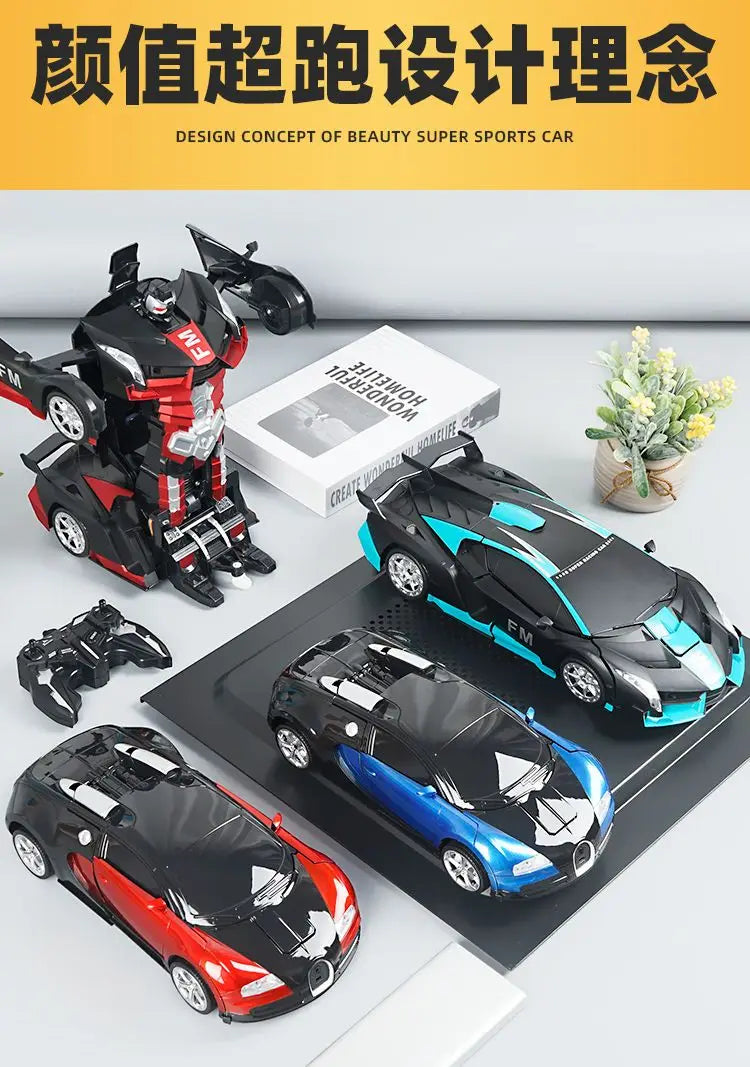 6cm RC Car Robot Transformer Remote Control Cars Toys