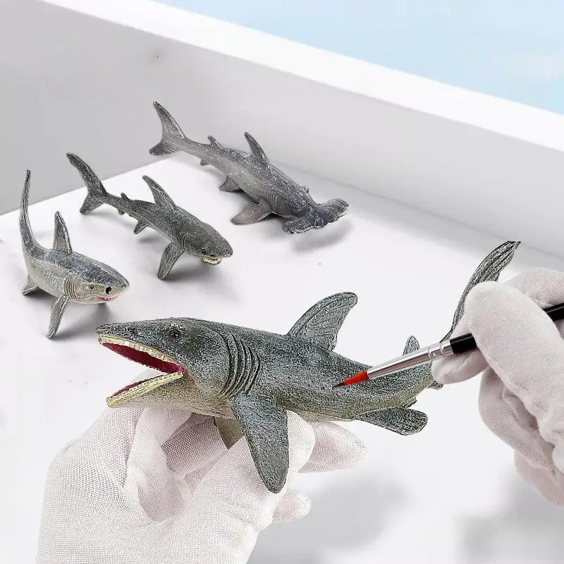 30/37Pcs Children's Ocean World Toy Set, Lifelike Marine Animal Models for Play