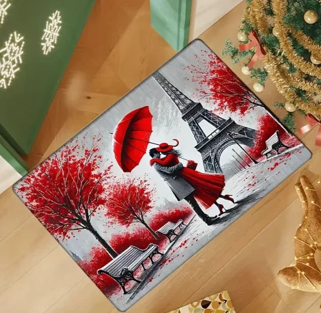 Soft Absorbent Non-Slip Indoor Rug Doormat Love Heart