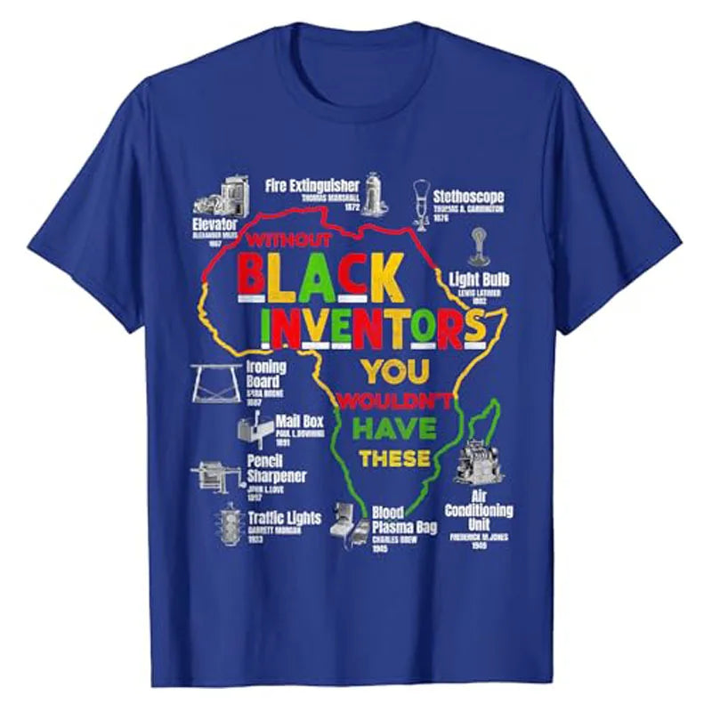 Black Inventors Black History Month African Mens Womens Kids T-Shirt Juneteenth