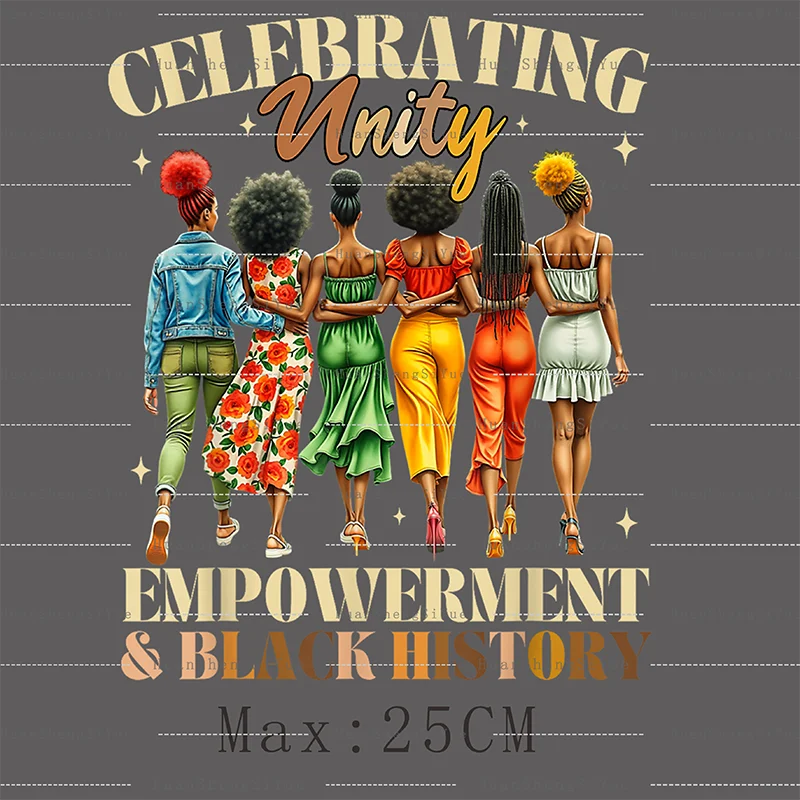 Black History Ironing Patch Clothes Jacket Heat Transfer Sticker