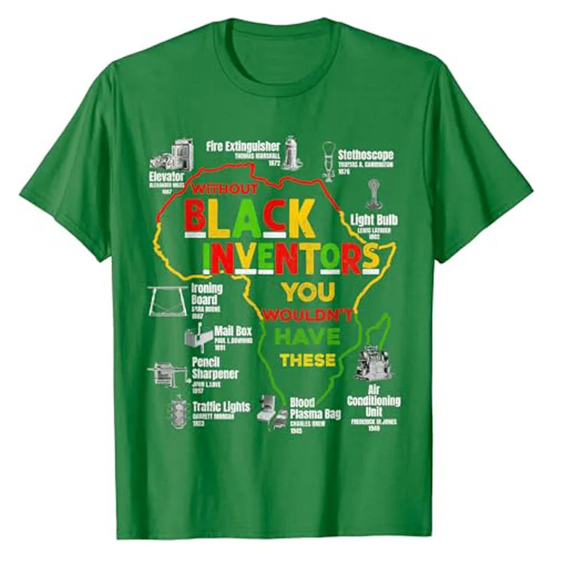 Black Inventors Black History Month African Mens Womens Kids T-Shirt Juneteenth