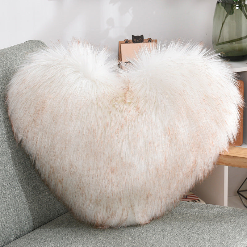 Fluffy Heart Pillow