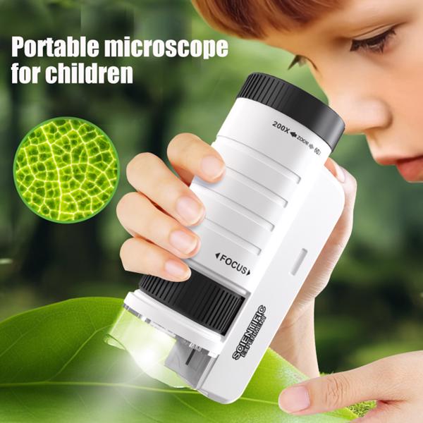 Bio Educational Science Experiment Toy Gift, Microscope For Kids