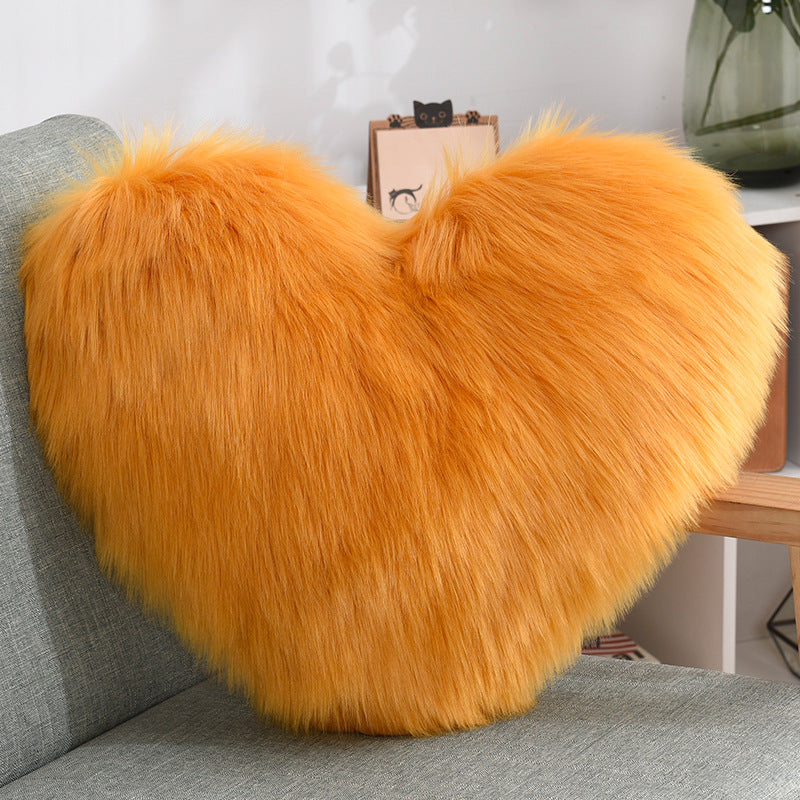 Fluffy Heart Pillow